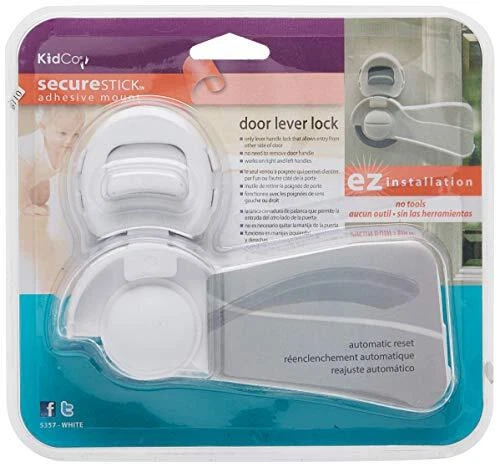 Door Lever Lock, White