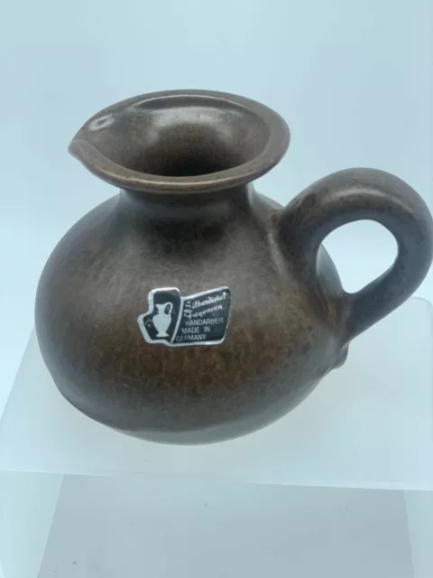 Silberdistel Fayencen Vintage Vase Pottery Germany Hand Made
