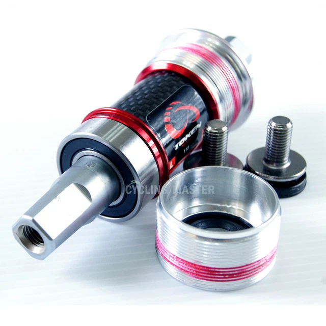 TOKEN JIS Square Taper Bottom Bracket,BSA Thread,103~127.5 Length,Steel Bearings