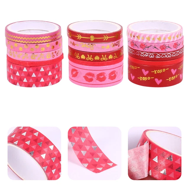 15 rollos de cintas decorativas de enmascaramiento Washi hágalo usted mismo cintas de bronceado conjunto de accesorios hágalo usted mismo