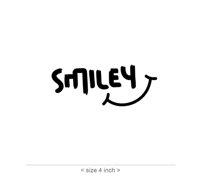 Smiley Autocollant Vinyle Voiture, Mur, Fenêtre, Cool Texte, Mignon Motivation