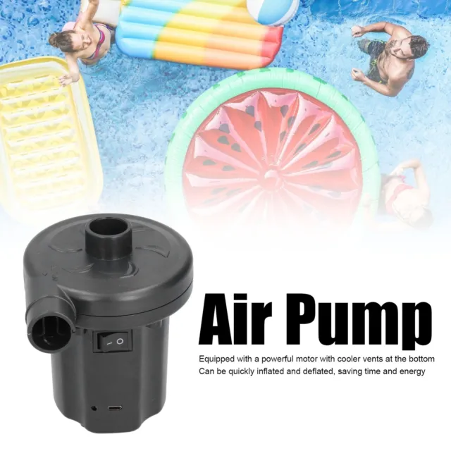 Electric Air Pump Multifunctional Inflator Pump With 3 Nozzles For Home For