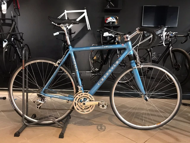 Bici da corsa  Vintage Cannondale caad f 800 Misura Large  con sospensioni