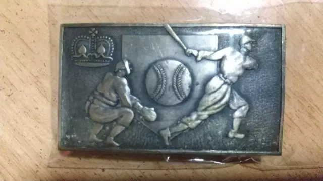 EXTREMELY RARE RARE Early Showa Era Prewar Baseball Belt Buckle $200.00 ...