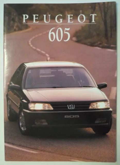 PEUGEOT 605 RANGE orig 1995 UK Mkt Sales Brochure