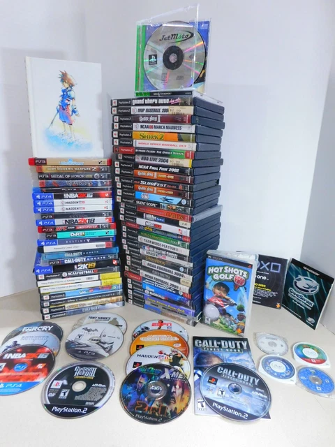 PlayStation/2/3/4/PSP Video Game Lot With Jet Moto & Tokyo Xtreme Racer Drift