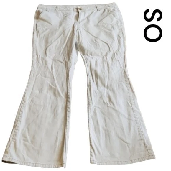 SO Size 17 Bootcut Tan Khaki Stretch Jeans