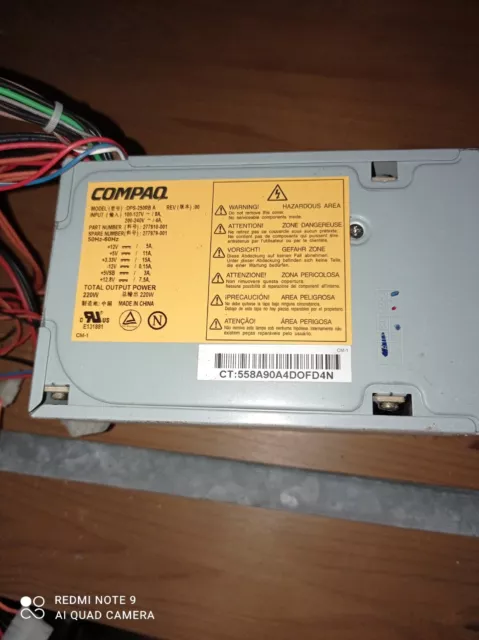 Compaq DPS-250RB A Computer Power Supply PSU