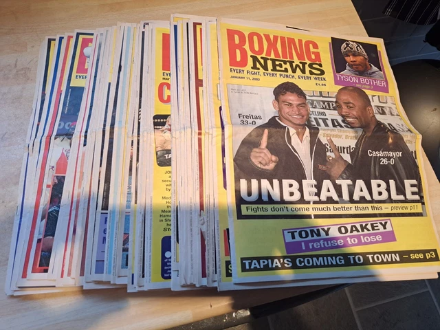 Boxing News (JAN 2002 - Dec 2002) -48 Editions Nice Condition