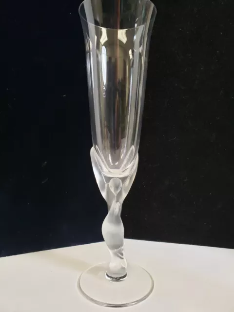 Igor Carl Faberge Snow Doves Crystal 9-3/4" Champagne Flute