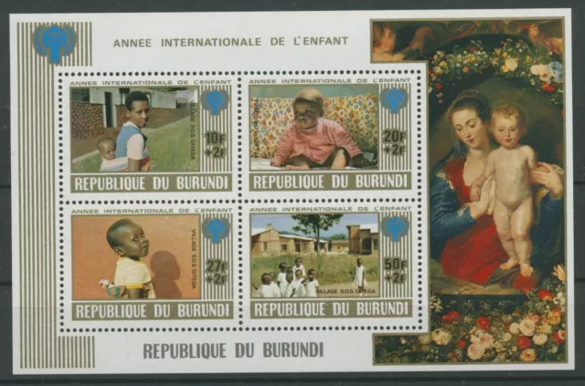 Burundi 1979 Internationales Jahr des Kindes Block 109 A postfrisch (C29861)