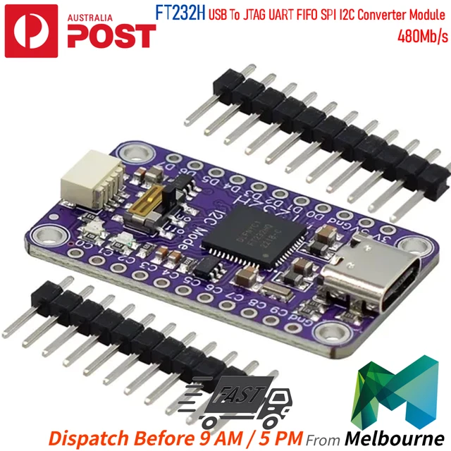 FT232H USB TO JTAG UART FIFO SPI I2C Converter Module AU Stock $37.99 ...