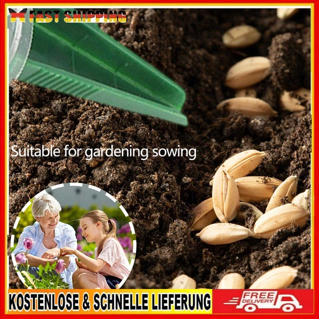 Seed Dispenser Hand Dial Garden Seeder Sower Multi-function for Gardening Sowing