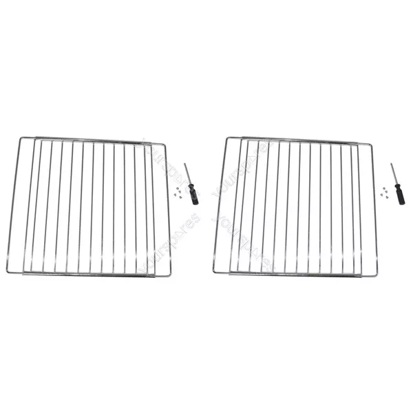 2x Universal Indesit Adjustable Oven Cooker Shelf Rack Grill 350mm To 550mm