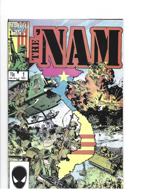 THE 'NAM # 1 * MARVEL COMICS * 1986 * MICHAEL GOLDEN art
