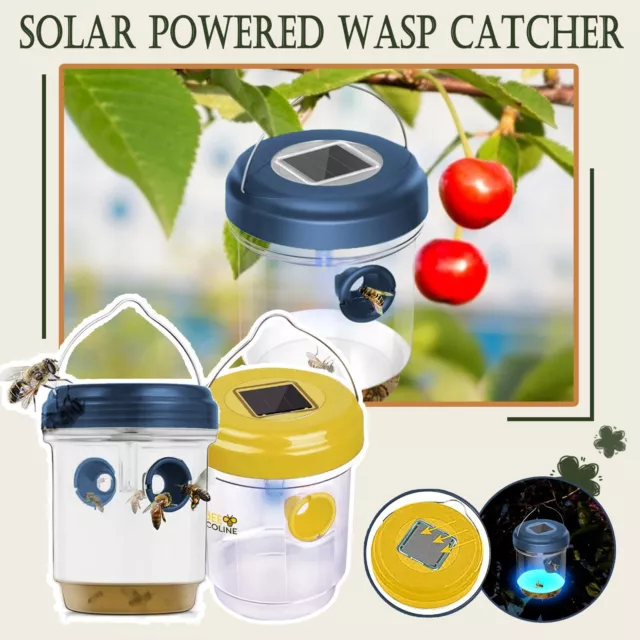 Solar Energy Wasp Fly Flies Insects Hanging Trap Catcher Outdoor Fly Catcher