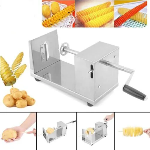 French Fry Potato Cutter Machine Electric Cutting Slicer Chipper Automatic