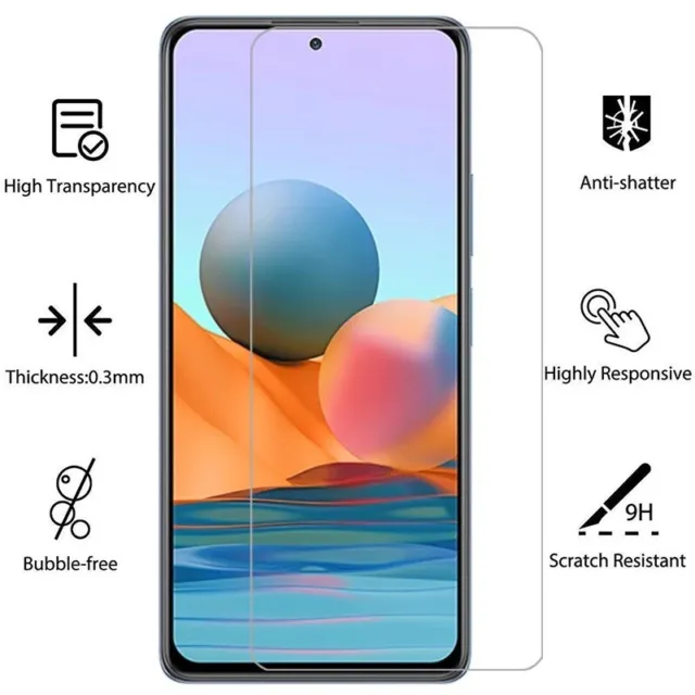 Schutzglas Glasfolie für Xiaomi Redmi Note 10 Pro Display Schutz Panzerfolie 9H