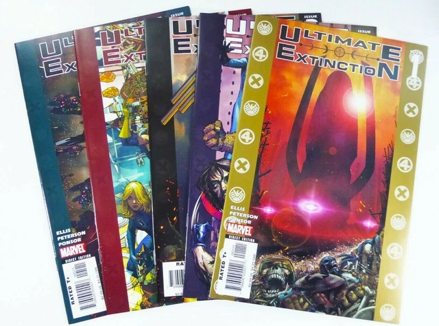 Marvel ULTIMATE EXTINCTION (2006) #1 2 3 4 5 Complete GALANTUS Ellis NM