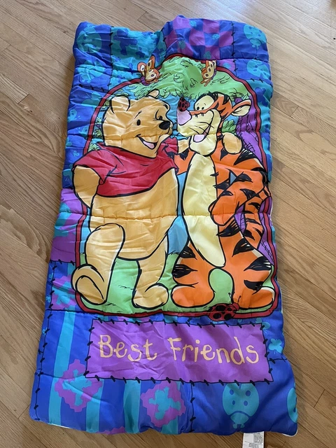 "Saco de dormir vintage años 90 Winnie the Pooh Best Friends 30""x57""" "Saco de dormir vintage años 90 Winnie the Pooh Best Friends 30""x57"""
