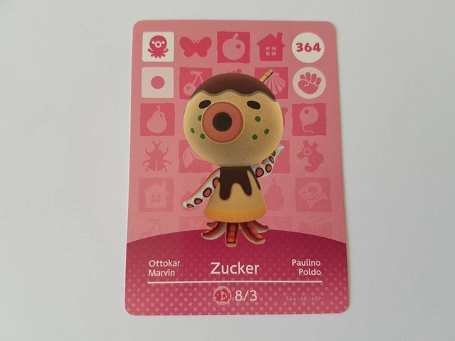 Carte Amiibo Chèvre Animal Crossing #242 - Authentique, Série 3, Neuve