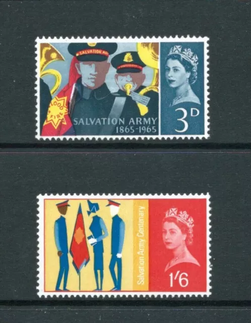 GB QEII 1965 SG665-666 Salvation Army Centenary ORDINARY - MNH