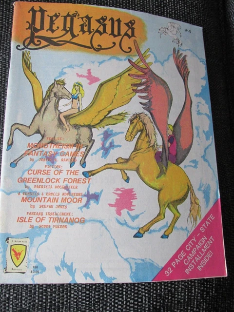 Jg Pegasus 4 Magazine Rpg Judges Guild New A D&D Ad&D Merp Larp Gurps Universal