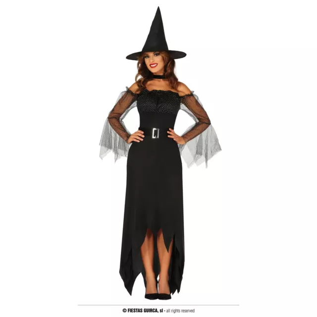 Costume Strega Glamour Nera M