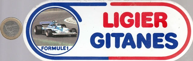 Autocollant / Sticker Formule 1 Ligier Gitanes – Vintage – Neuf