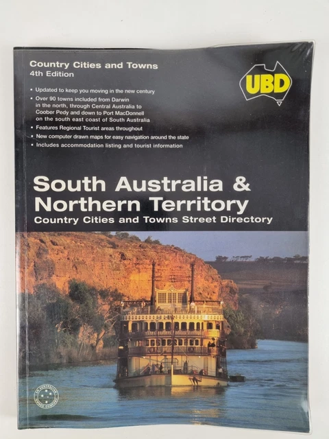 SOUTH AUSTRALIA & Northern Territory Street Directory 2001 UBD Road Map ...