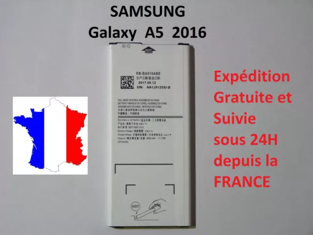 Batterie pour Samsung Galaxy A5 2016 - 2900 mAh réf EB-BA510ABE  A510 / A510F