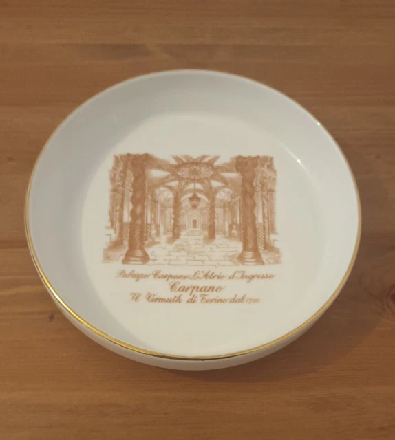 Posacenere vintage Carpano vermouth Torino Breweriana Tobacciana Richard Ginori
