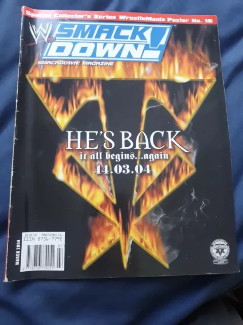 WWE Smackdown Magazine - March 2004 - The Undertaker - WWF WCW ECW AEW Wrestling