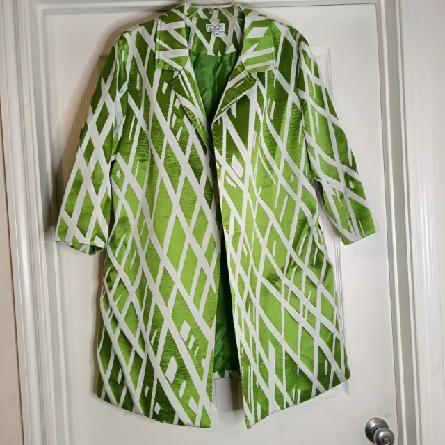 Womens XXL Green  Lined Cocktail Dressy Blazer Jacket Coat