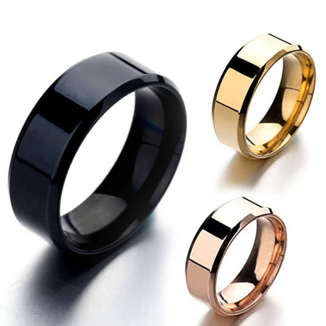 Titanium Stainless Ring Lover Couple Rings Jewelry Gift Vintage Rings Women Men