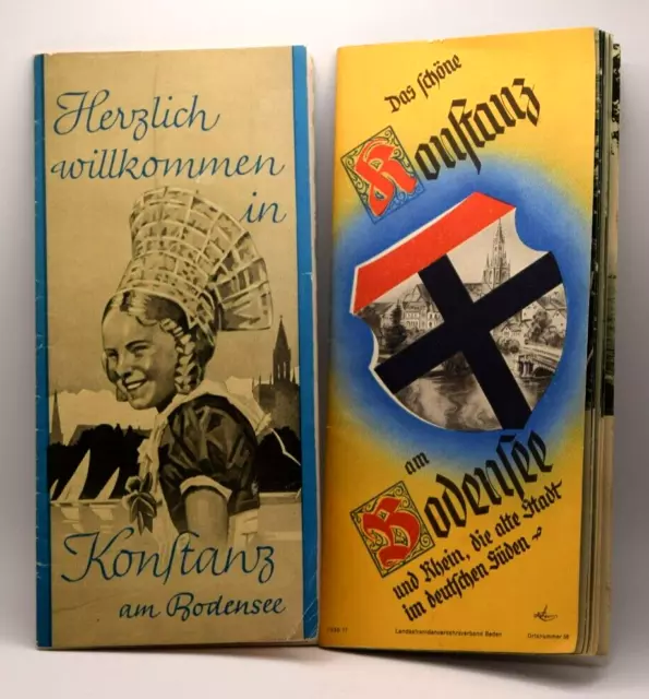 Baden 1936 /1940 Konstanz 2x Werbe Broschüre Insel Reichenau u. Mainau |1486.5.2