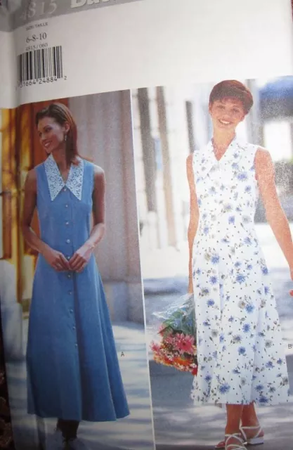Vintage Butterick SEWING Pattern 4815 Misses Summer Dress UNCUT 6-22 EASY OOP FF