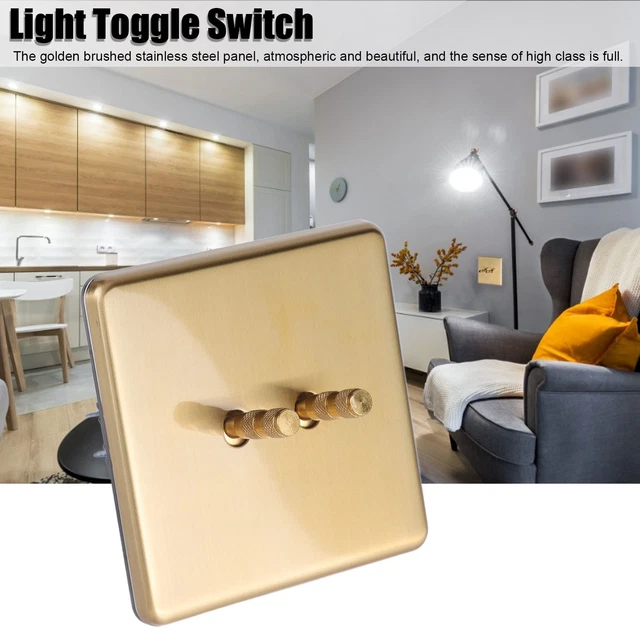 Switch Double Control Prevent Slipping Fireproof Durable Light Toggle Switch