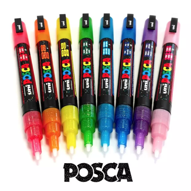 Uni Posca PC-3ML Glitter Marker Art Marker - **SPECIAL OFFER BUY 3 GET 1 FREE!**