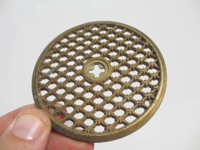 Vintage Brass Air Vent Grate Grille Cover Ventilation Old Mesh Antique 3"