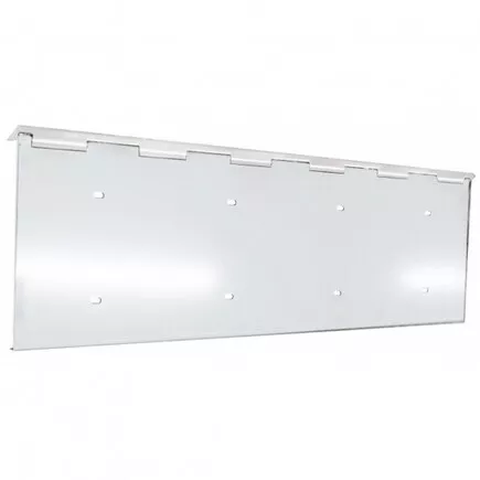 United Pacific 21553 License Plate Frame   Stainless 2, With Hinge