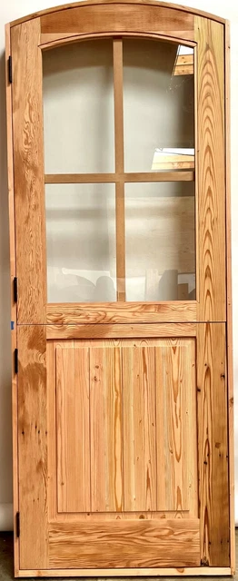 Rustic reclaimed solid lumber Dutch top door perfect wine room castle storybook 4