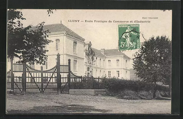 CPA Cluny, Ecole Pratique de Commerce et d´Industrie 1911