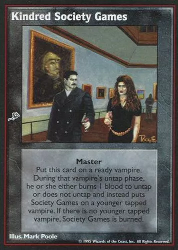 Kindred Society Games - Master [Toreador] Vampire The Eternal Struggle VTES