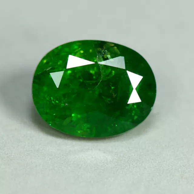 1.15 Cts_Loose Stone_100 % Natural Unheated Chrome Tsavorite Green Garnet