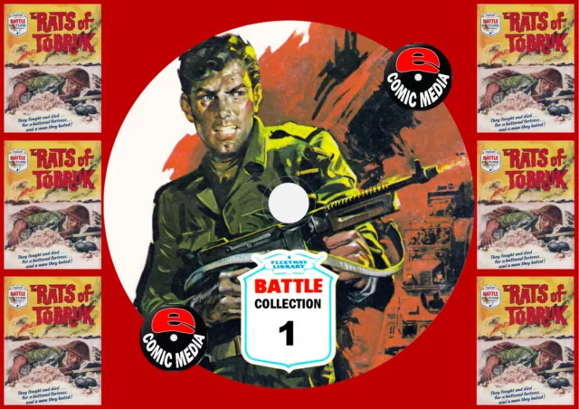 Battle Picture Library UK Comics Collection 1 On PC DVD Rom (CBR Format)