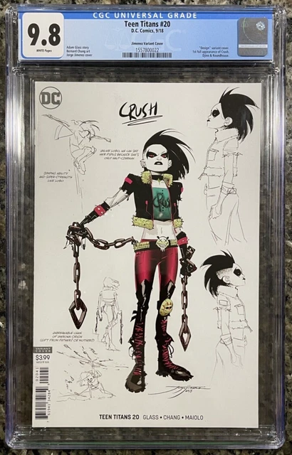 Teen Titans #20 CGC 9.8 1:25 Jimenez Retailer Incentive Var. 1st Full App Crush