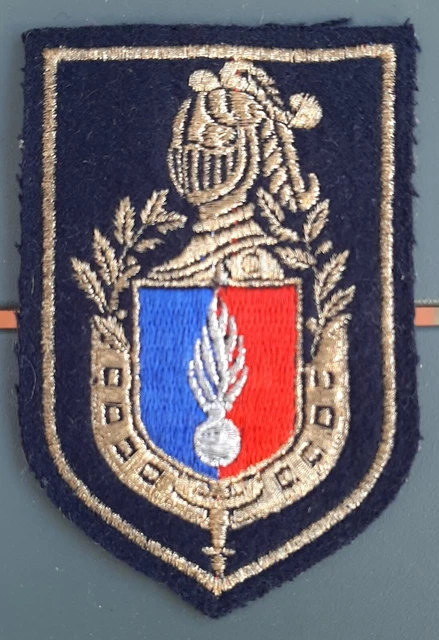 Insigne complet sur cuir des Centres d'Instruction des Gendarmes Auxiliaires (B.V Insigne complet sur cuir des Centres d'Instruction des Gendarmes Auxiliaires (B.V