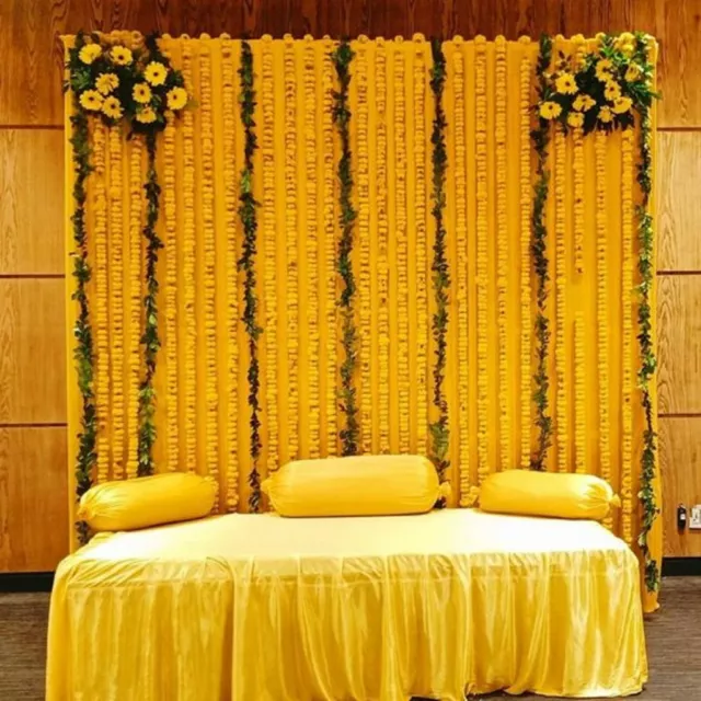 Mehandi wedding birthday party special decoration aritificial marigold garlands