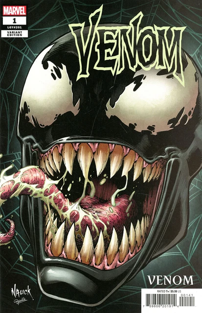 VENOM 1 TODD NAUCK HEADSHOT VARIANT NM 2021 vol 3